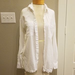 White Boyfriend Style Shirt